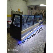 Kasap Şarküteri Dolabı, Mavi LED Aydınlatmalı