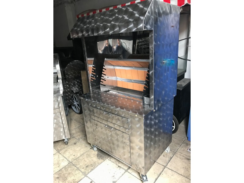 Davlumbazlı Kokoreç Tezgahı 100cm
